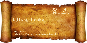 Ujlaky Lenke névjegykártya